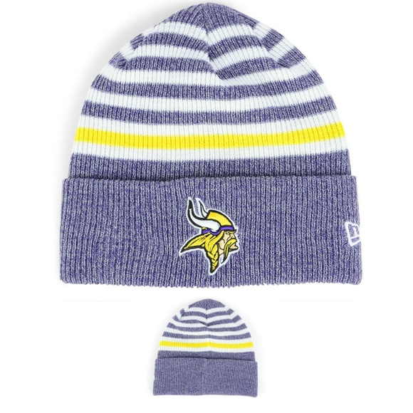 Minnesota Vikings NFL Cuff Knit Winter Beanie Hat - Picture 2 of 5